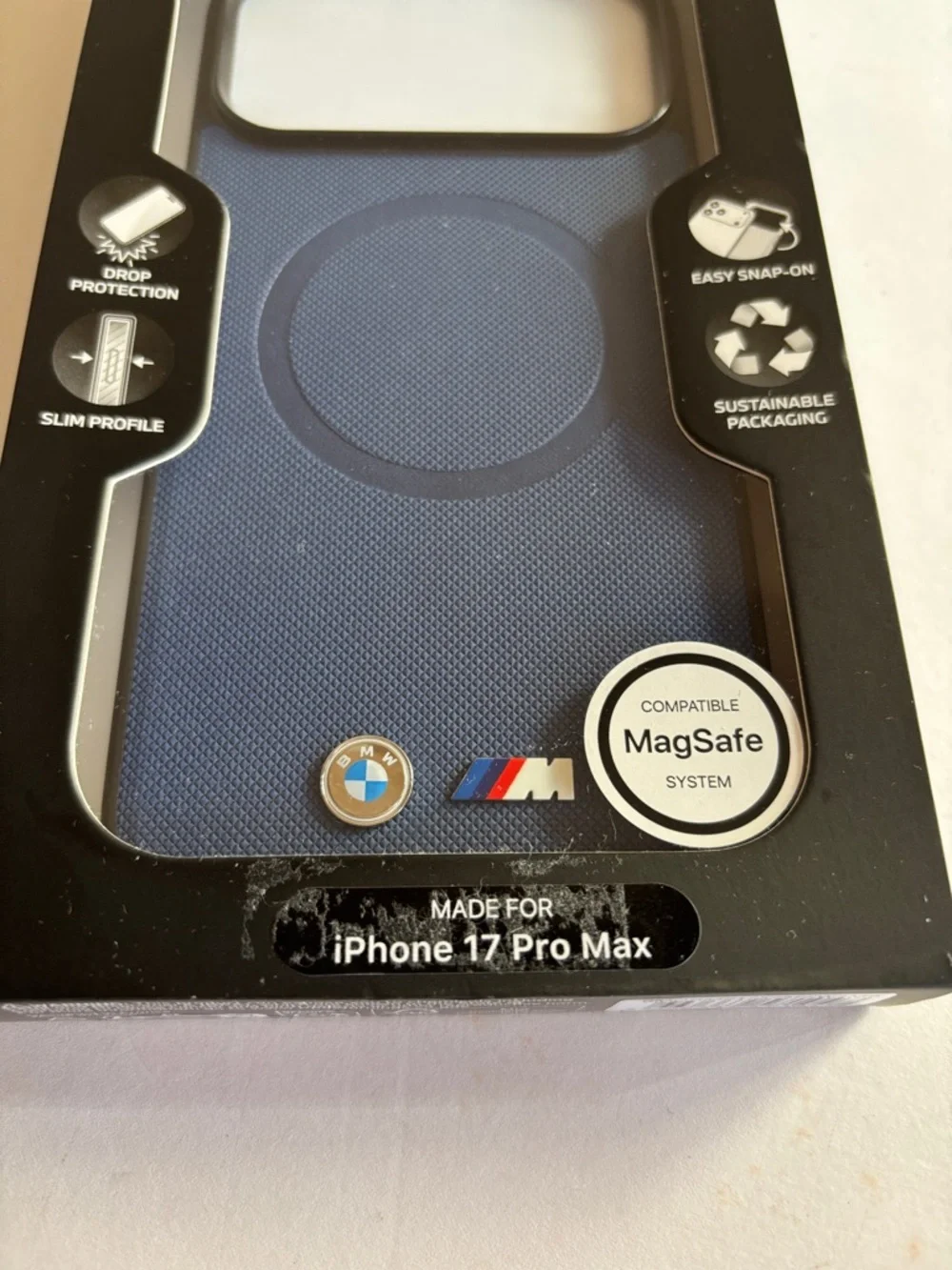 BMW M Silicone Vertical Logo Compatible with MagSafe Case for iPhone 17 Pro Max